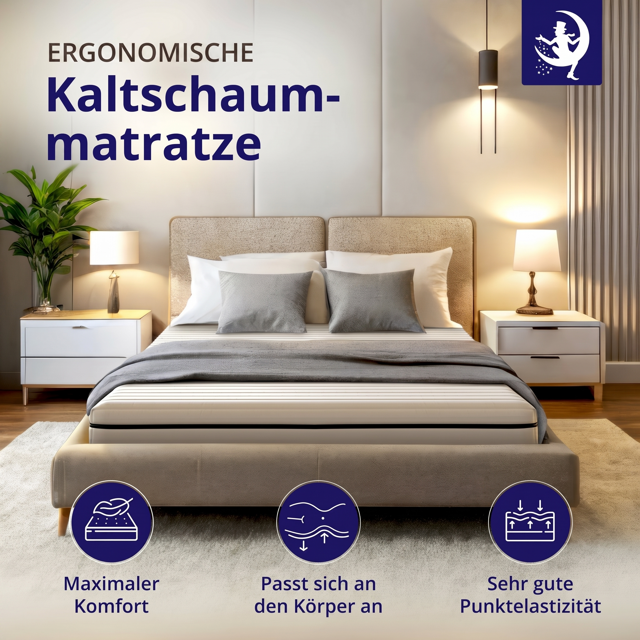 Flip Basic 13 – Kaltschaummatratze H2/H3 kompakt & flexibel