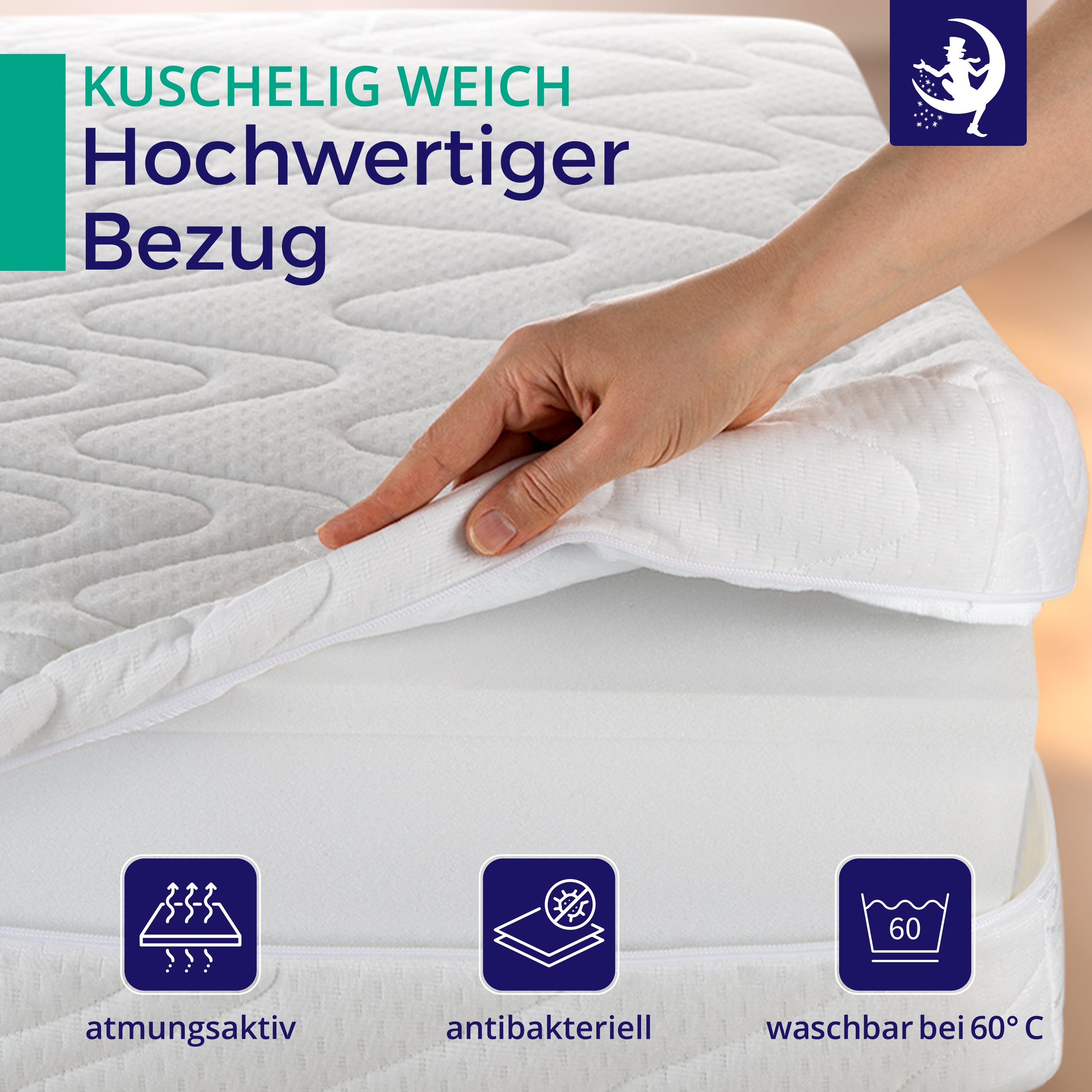 Taschenfederkernmatratze Basic 18 cm – H2