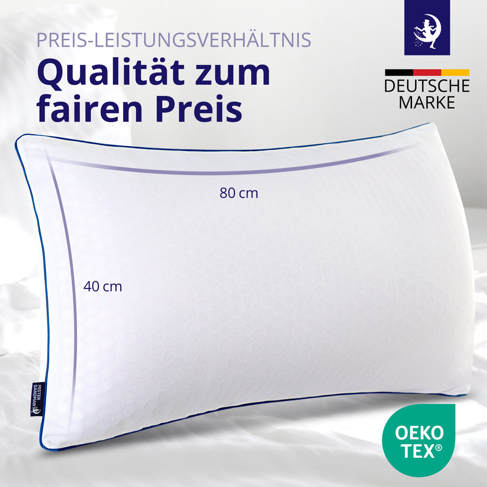 Hover image of TPE premium kussen met memory flakes - 40x80cm