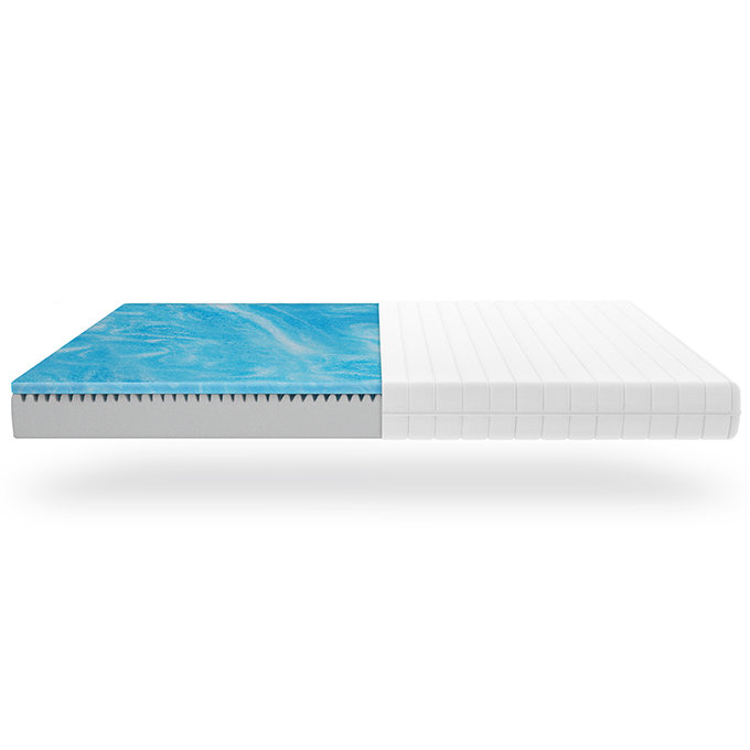 GelHybrid 15 – Cold foam mattress with gel foam topper