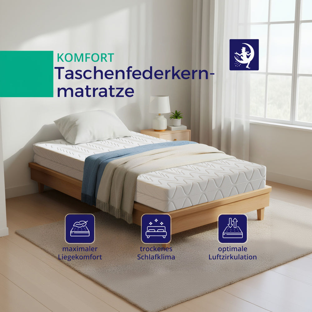 Hover image of Taschenfederkernmatratze Basic 18 cm – H2