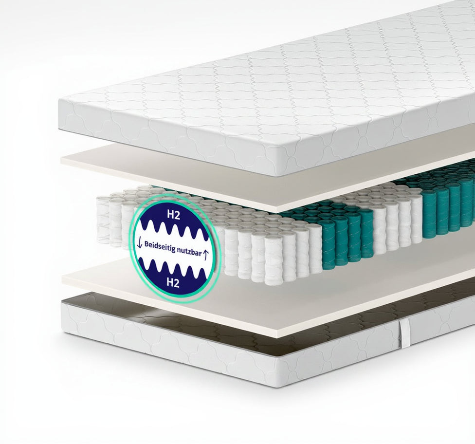 Beidseitig nutzbare Mister Sandman H2 Taschenfederkernmatratze mit ergonomischem Aufbau